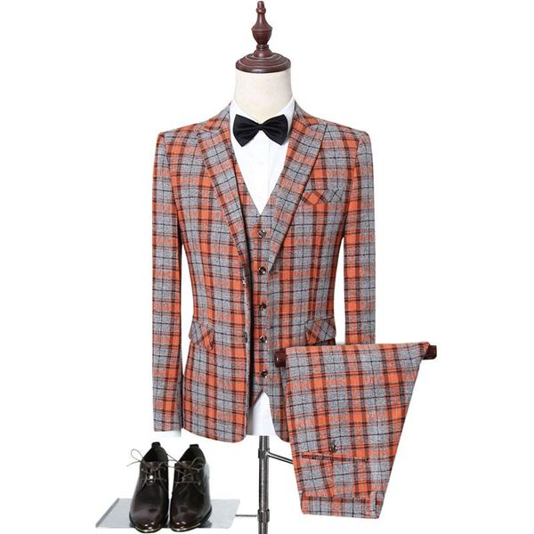 classic men's wedding suit slim design business banquet suit men 3 piece size s m xxxl 4xl 5xl men jacket + pant + vest, White;black
classic men's wedding suit slim design business banquet suit men 3 piece size s m xxxl 4xl 5xl men jacket + pant + vest, White;black