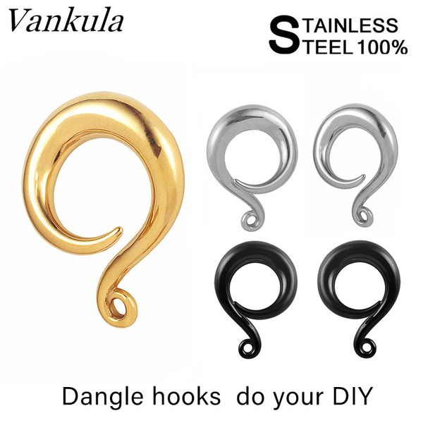 vankula new ear piering stainless steel ear weight hooks for dangle earring plug tunnels body jewelry, Slivery;golden
vankula new ear piering stainless steel ear weight hooks for dangle earring plug tunnels body jewelry, Slivery;golden