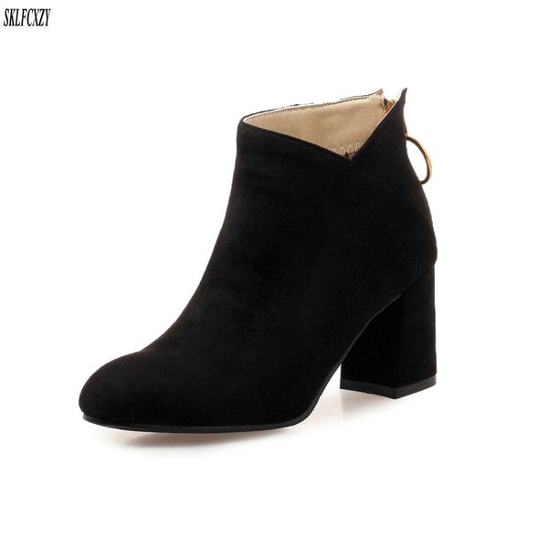 sklfcxzy autumn winter new style short boots, women's boots high heels back zipper women's shoes size 34-43, Black
sklfcxzy autumn winter new style short boots, women's boots high heels back zipper women's shoes size 34-43, Black