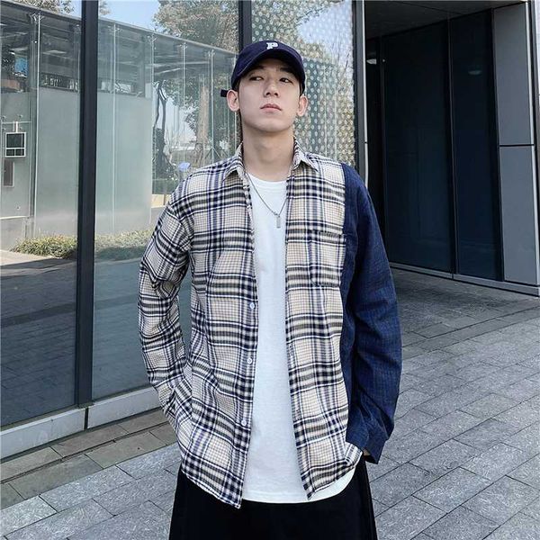 patchwork plaid shirt 2020 new summer fashion men shirts chemise homme mens checkered shirts loose long sleeve shirt men blouse, White;black
patchwork plaid shirt 2020 new summer fashion men shirts chemise homme mens checkered shirts loose long sleeve shirt men blouse, White;black