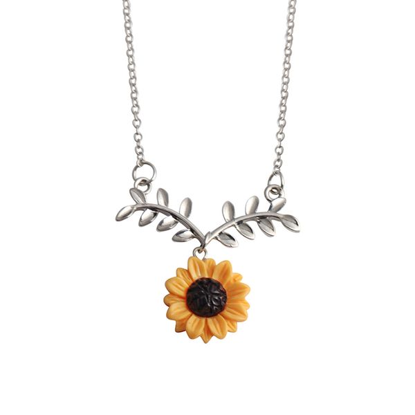 fashion sunflower leaf clavicle chain necklace handmade drop pendant choker plated necklaces for women girls (silver
fashion sunflower leaf clavicle chain necklace handmade drop pendant choker plated necklaces for women girls (silver