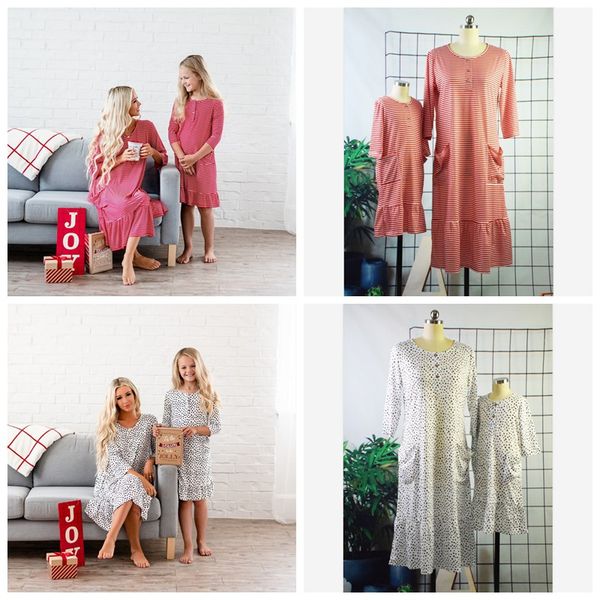 girls pajamas kids striped dotted half sleeve sleepwear children soft pocket dress nightwear matching family christmas pajamas, Blue
girls pajamas kids striped dotted half sleeve sleepwear children soft pocket dress nightwear matching family christmas pajamas, Blue