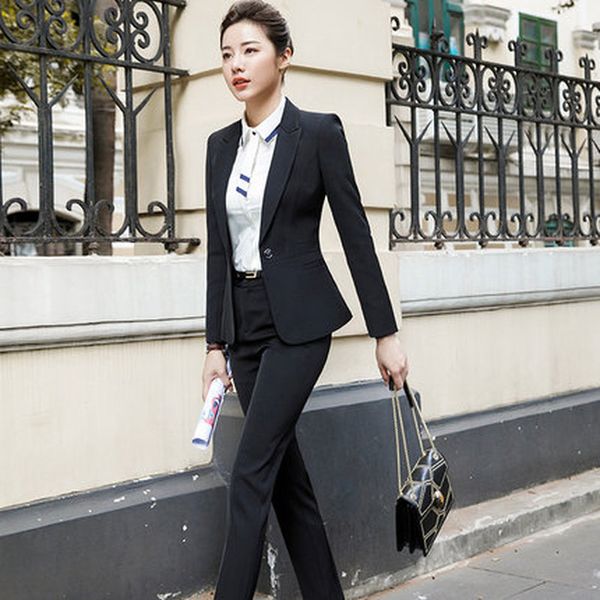 2 piece pants blazer set women formal pant suits office lady business work jacket trousers female clothing fahsion outfit 2019, White
2 piece pants blazer set women formal pant suits office lady business work jacket trousers female clothing fahsion outfit 2019, White