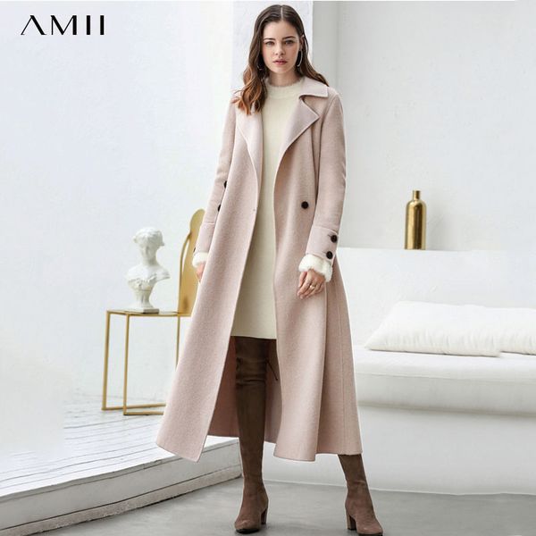 amii minimalism women winter double woolen coat fashion high-end albaca wool lapel long calf-length female woolen coat 11870392, Black
amii minimalism women winter double woolen coat fashion high-end albaca wool lapel long calf-length female woolen coat 11870392, Black