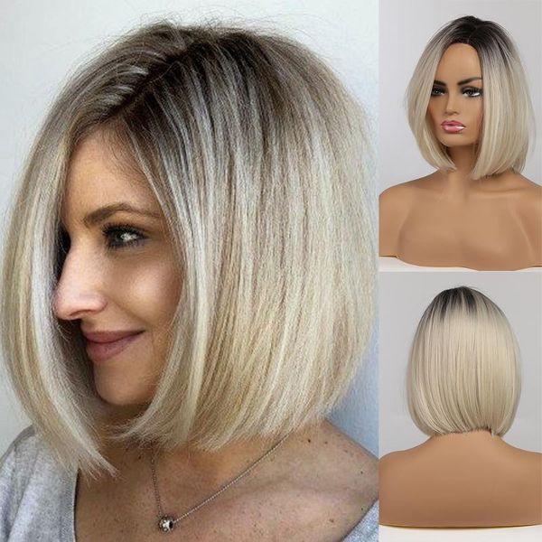 easihair short blonde ombre лпп парики для женщин жаропрочных синтетические парики высокой температуры волокна прямой боб парик cosplay, Black
easihair short blonde ombre лпп парики для женщин жаропрочных синтетические парики высокой температуры волокна прямой боб парик cosplay, Black