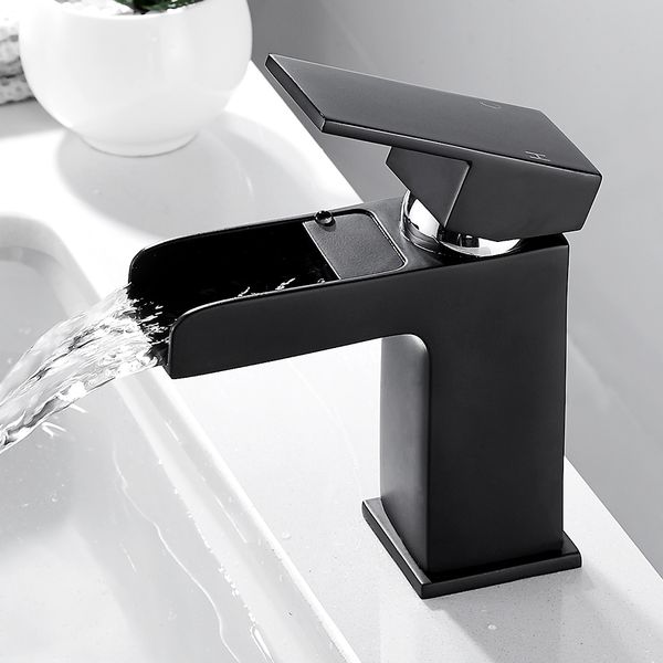 black bathroom basin faucet hollow shape bath waterfall faucets single handle water mixer tap bathroom sink faucet
black bathroom basin faucet hollow shape bath waterfall faucets single handle water mixer tap bathroom sink faucet