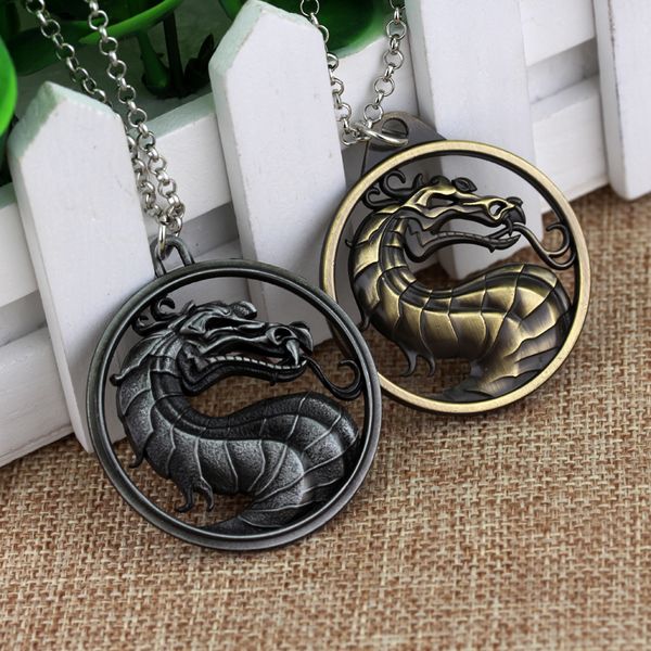 movie jewelry fighting games mortal kombat necklace dragon jane empire vintage big pendant for men women christmas cosplay gift, Silver
movie jewelry fighting games mortal kombat necklace dragon jane empire vintage big pendant for men women christmas cosplay gift, Silver