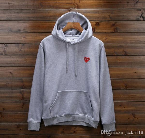 fashion cdg red heart embroidery hoodies hip hop play sweatershirt with cotton pullover oversize for men women outdoor wear, Black
fashion cdg red heart embroidery hoodies hip hop play sweatershirt with cotton pullover oversize for men women outdoor wear, Black
