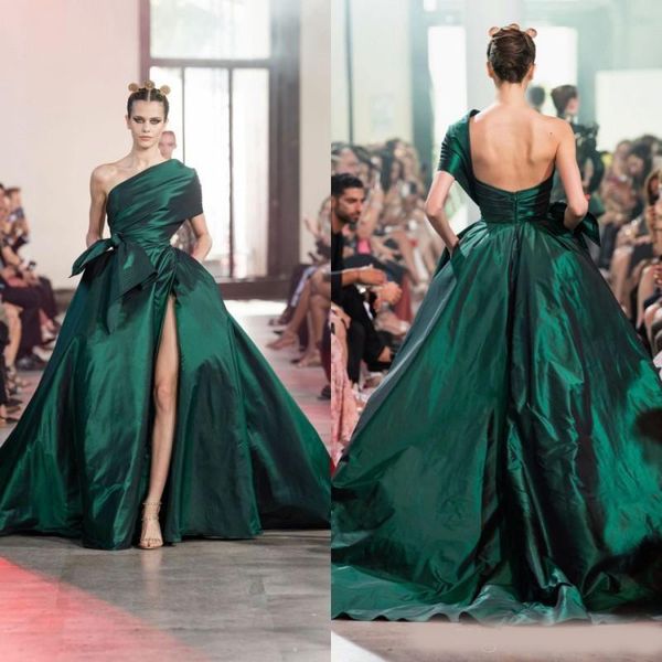 elie saab 2020 dark green evening dresses one shoulder arabic kaftan high split formal women prom gowns vestidos de novia, Black;red
elie saab 2020 dark green evening dresses one shoulder arabic kaftan high split formal women prom gowns vestidos de novia, Black;red