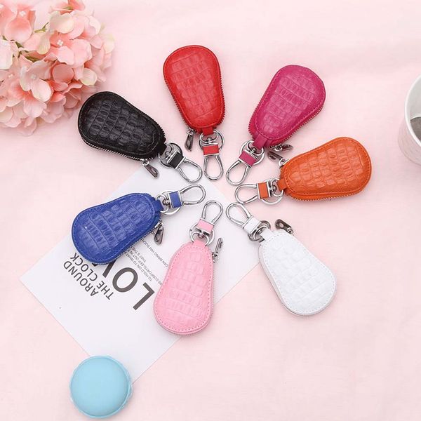 

PU Leather Car Key Wallets Holder For Women House Keeper Keys Organizer Keychain Men Zipper Case Unisex Keywallets