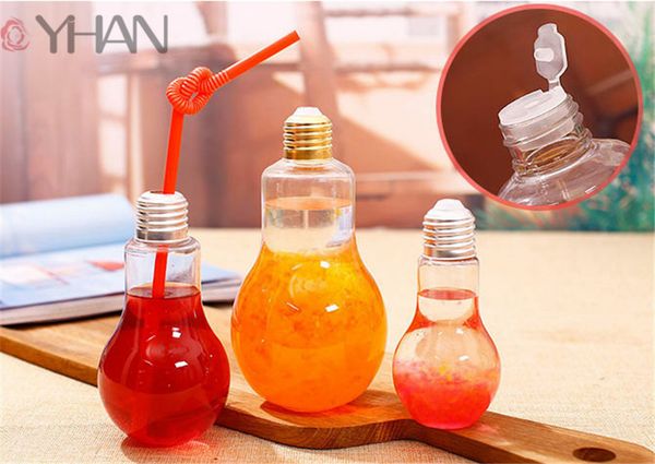 300ml light bulb beverage bottle milk tea bottle 10oz plastic juice bottle creative yogurt cup with straw cup drinkware tool
300ml light bulb beverage bottle milk tea bottle 10oz plastic juice bottle creative yogurt cup with straw cup drinkware tool