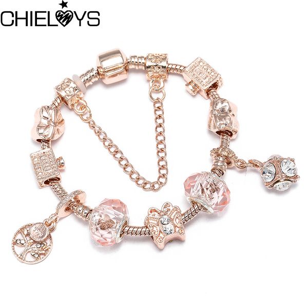 chieloys fashion jewelry rosegold brand charm bracelets for women with glass beads&crystal fashion bracelet&bangle diy pulsera, Golden;silver
chieloys fashion jewelry rosegold brand charm bracelets for women with glass beads&crystal fashion bracelet&bangle diy pulsera, Golden;silver