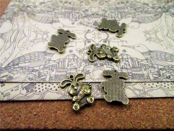 45pcs-- 15*20mm antique bronze rabbit one side charm diy charms pendants, Bronze;silver
45pcs-- 15*20mm antique bronze rabbit one side charm diy charms pendants, Bronze;silver