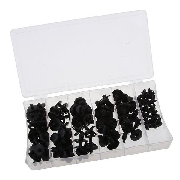 motorcycle/bike plastic rivet push pin kit - 80 piece includes m6/ m7/ m8 
motorcycle/bike plastic rivet push pin kit - 80 piece includes m6/ m7/ m8