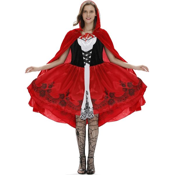halloween theme costume female cosplay dress little red riding hood cloak game uniform party stage dress s-3xl ing, Black;red
halloween theme costume female cosplay dress little red riding hood cloak game uniform party stage dress s-3xl ing, Black;red
