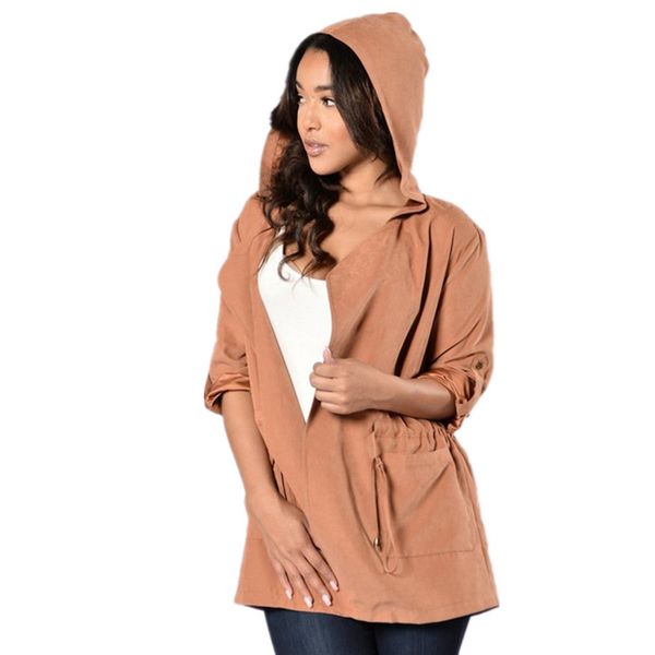 women's trench coats coat jacket european and american-style autumn waist plus-sized long-sleeve hooded fashion wild, Tan;black
women's trench coats coat jacket european and american-style autumn waist plus-sized long-sleeve hooded fashion wild, Tan;black
