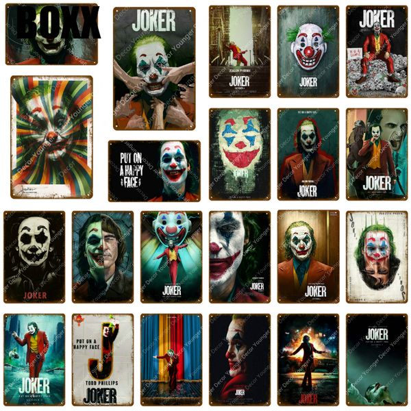 classic dc movie the joker metal poster put on a happy face vintage wall sticker bar pub cafe home decor painting signs
classic dc movie the joker metal poster put on a happy face vintage wall sticker bar pub cafe home decor painting signs
