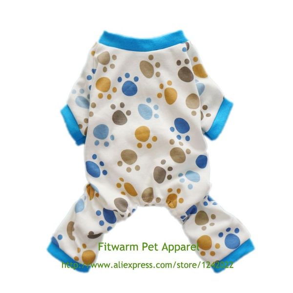 

fitwarm adorable paws dog pajamas for dog shirt cozy soft pjs clothes xs small medium large teddy yorkie