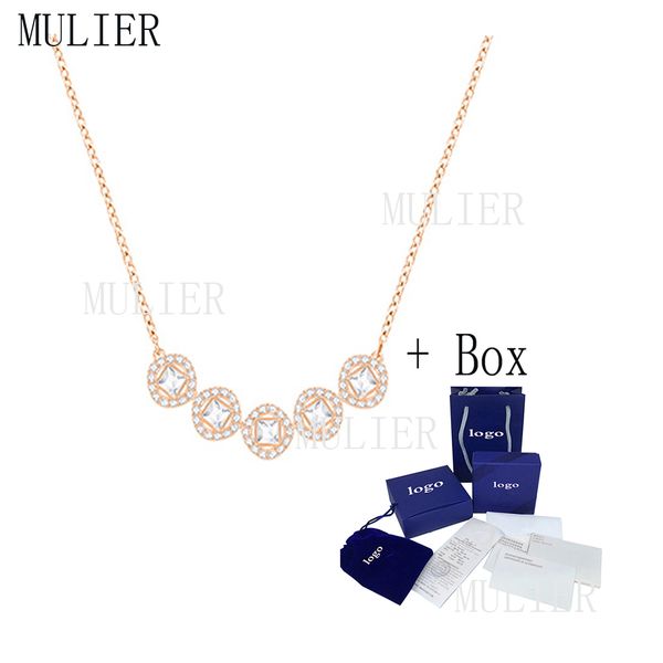 mulier 19 angelic square series shiny dazzling disc design necklace clavicle chain 5351305lady wedding banquet elegant choice, Silver
mulier 19 angelic square series shiny dazzling disc design necklace clavicle chain 5351305lady wedding banquet elegant choice, Silver