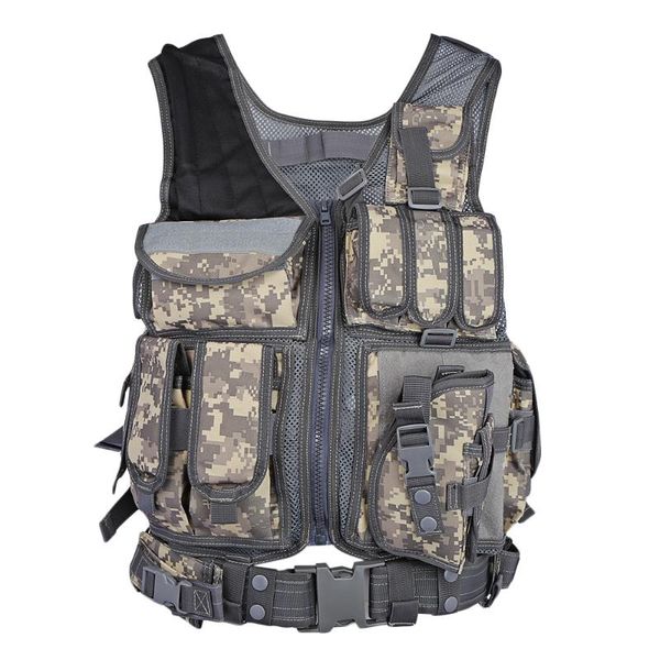 hunting jackets equipment tactical vest training combat armor gear army paintball molle protective vests, Camo;black
hunting jackets equipment tactical vest training combat armor gear army paintball molle protective vests, Camo;black