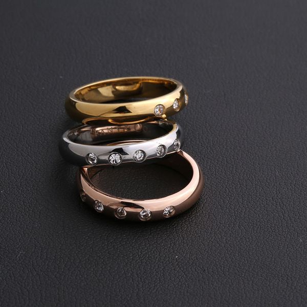 luxury designer jewelry women rings five diamond ring iced out rings rose gold band, Silver
luxury designer jewelry women rings five diamond ring iced out rings rose gold band, Silver