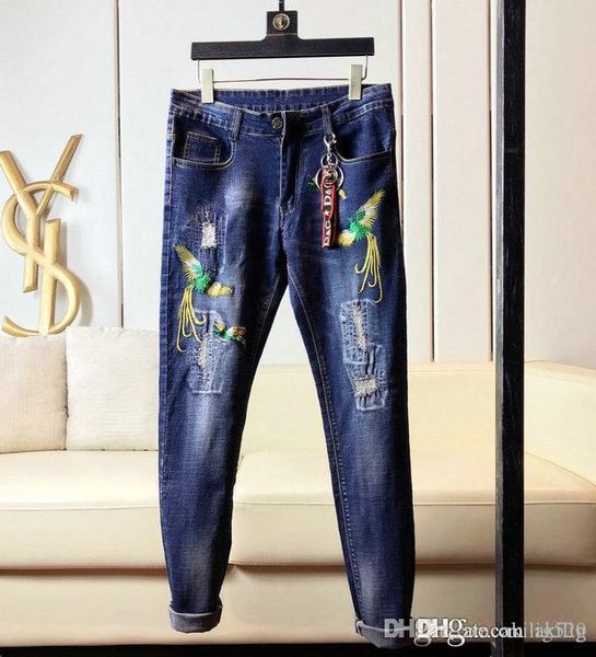 2020 the new brand fashion european and american autumn and winter men's wear mens skinny jeans men s designer shorts pants, Blue
2020 the new brand fashion european and american autumn and winter men's wear mens skinny jeans men s designer shorts pants, Blue