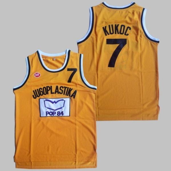 Men Moive Toni Kukoc Jersey 7 Yellow Basketball Jugoplastika Split Pop Jerseys All Stitched For Sport Fans Breathable High Quality
Men Moive Toni Kukoc Jersey 7 Yellow Basketball Jugoplastika Split Pop Jerseys All Stitched For Sport Fans Breathable High Quality