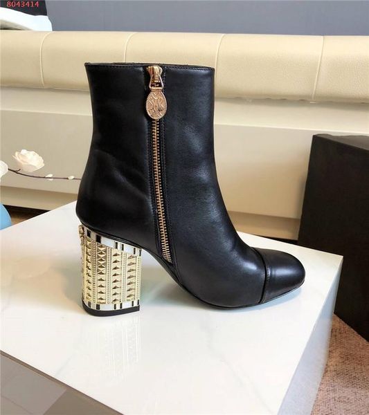 womens gold color chunky heels with high heels boots ,comfortable not tired feet,everyday style leather ankle boots for ladies, Black
womens gold color chunky heels with high heels boots ,comfortable not tired feet,everyday style leather ankle boots for ladies, Black