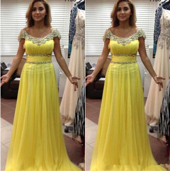 Hot Chiffon Mother of the Bride Dresses Scoop Capped Sleeves Beaded Sash Wedding Party Gowns Long A Line Prom Evening Dress 14
Hot Chiffon Mother of the Bride Dresses Scoop Capped Sleeves Beaded Sash Wedding Party Gowns Long A Line Prom Evening Dress 14
