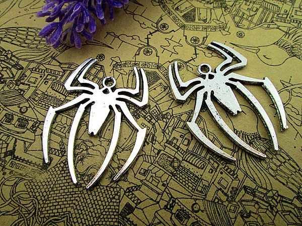 30pcs- spider charms, antique tibetan silver spider charm pendants 38x29mm, Bronze;silver
30pcs- spider charms, antique tibetan silver spider charm pendants 38x29mm, Bronze;silver