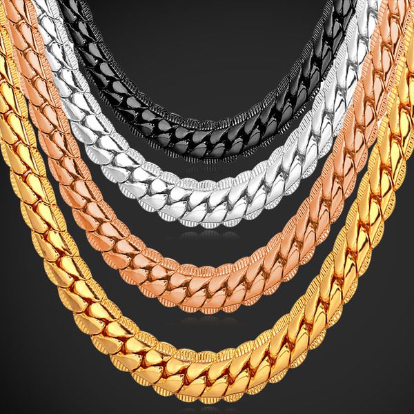 18k real gold plated necklace with "18k" stamp men jewelry wholesale new trendy chunky snake chain necklace 18''-26', Silver
18k real gold plated necklace with "18k" stamp men jewelry wholesale new trendy chunky snake chain necklace 18''-26', Silver