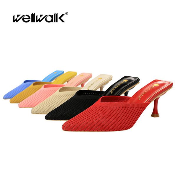 knitting mule slippers women heels shoes pointed toe summer party shoe woman dress slides thin heel lady spring summer pumps new, Black
knitting mule slippers women heels shoes pointed toe summer party shoe woman dress slides thin heel lady spring summer pumps new, Black