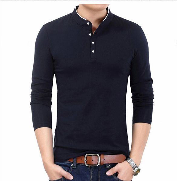 solid colors mens designer polos stand collar fashion mens clothes spring and autumn long sleeve tshirts, White;black
solid colors mens designer polos stand collar fashion mens clothes spring and autumn long sleeve tshirts, White;black