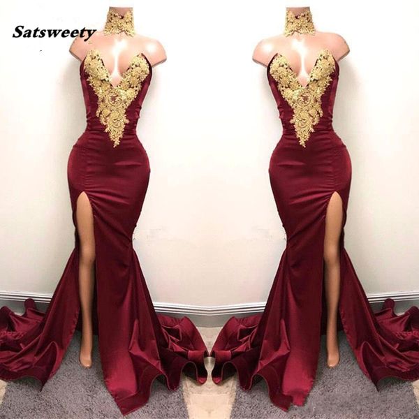 aso ebi burgundy long mermaid prom dresses nigeria high side split prom gowns off shoulder african appliques, Black
aso ebi burgundy long mermaid prom dresses nigeria high side split prom gowns off shoulder african appliques, Black