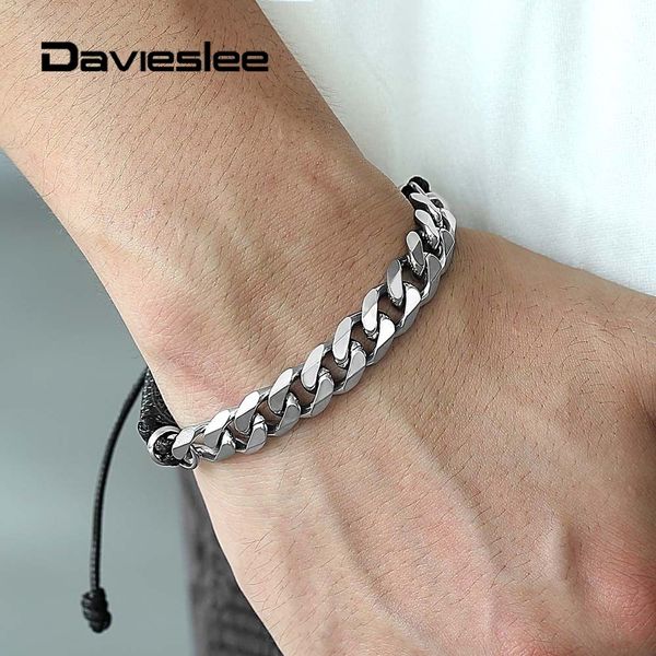 8mm stainless steel bracelets men rope cuban link hand chain adjustable man made leather bracelets for men pulseras ldlbm38, Black
8mm stainless steel bracelets men rope cuban link hand chain adjustable man made leather bracelets for men pulseras ldlbm38, Black