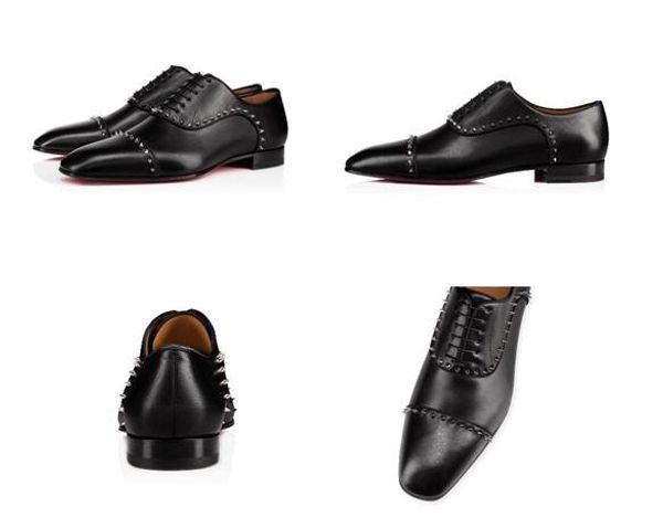 brand red bottom loafers luxury party wedding shoes designer black printed-patent leather with spikes studded dress shoes for mens35-46
brand red bottom loafers luxury party wedding shoes designer black printed-patent leather with spikes studded dress shoes for mens35-46