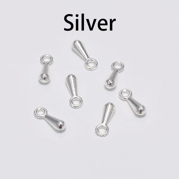 200pcs/ lot 2*7 3*9mm gold/silver copper water drop end beads for diy extender chain pendant jewelry making findings accessories, Blue;slivery
200pcs/ lot 2*7 3*9mm gold/silver copper water drop end beads for diy extender chain pendant jewelry making findings accessories, Blue;slivery