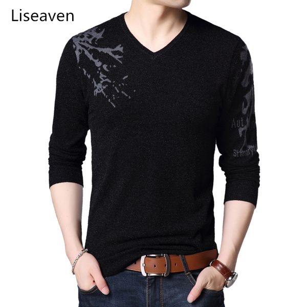 liseaven men's pullover sweaters casual printed knitted sweater men masculino jersey clothes male pullovers, White;black
liseaven men's pullover sweaters casual printed knitted sweater men masculino jersey clothes male pullovers, White;black