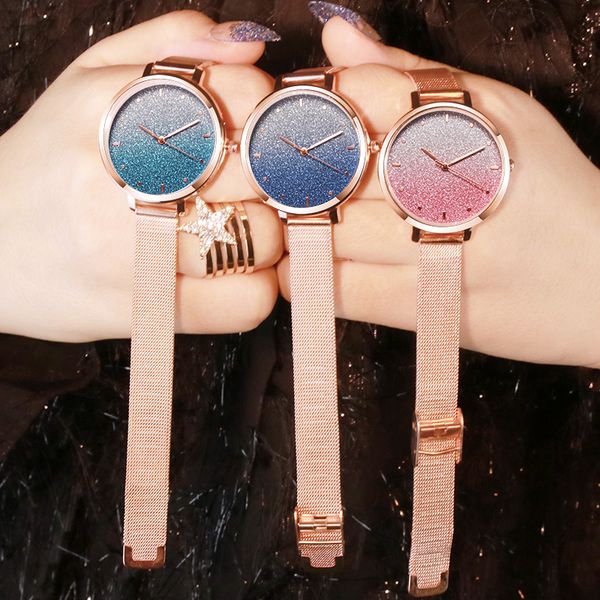 selling women starry sky watch fashion luxury rose gold women bracelet watches ladies clock montre femme, Slivery;brown
selling women starry sky watch fashion luxury rose gold women bracelet watches ladies clock montre femme, Slivery;brown