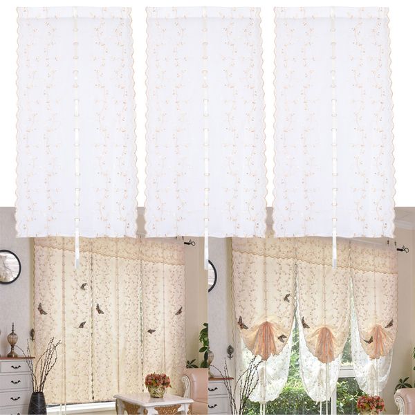 set of 3 romantic butterfly voile valance balloon curtain window roman shades, 80x200cm
set of 3 romantic butterfly voile valance balloon curtain window roman shades, 80x200cm