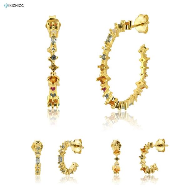 kikichicc 100% 925 sterling silver 8mm circle hoops 26mm loops round rainbow cz zircon earring piercing ohrringe pendiente, Golden;silver
kikichicc 100% 925 sterling silver 8mm circle hoops 26mm loops round rainbow cz zircon earring piercing ohrringe pendiente, Golden;silver