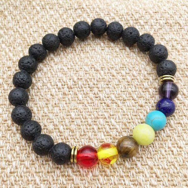 2020 new natural stone agate lava stone 8mm energy volcanic stone colorful rosary bracelet bracelet wholesale, Black
2020 new natural stone agate lava stone 8mm energy volcanic stone colorful rosary bracelet bracelet wholesale, Black
