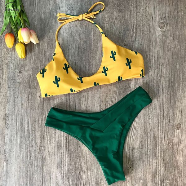 womens swimming suit bikini swimsuit 2019 swimwear womens 2 piece cactus print bikinis split swimsuit bikini beachwear, White;black
womens swimming suit bikini swimsuit 2019 swimwear womens 2 piece cactus print bikinis split swimsuit bikini beachwear, White;black