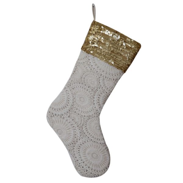 bronzing printed decoraction christmas stocking with blingbling sequin cuff decoration socks
bronzing printed decoraction christmas stocking with blingbling sequin cuff decoration socks