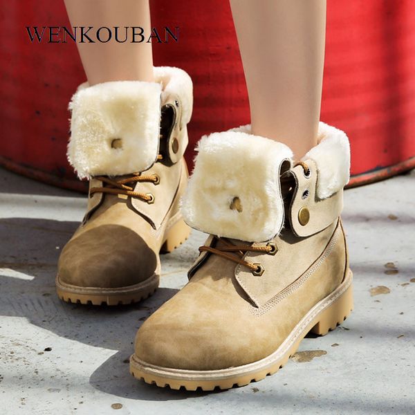 ankle boots for women long plush inside warm winter snow boots fur turndown platform botas british botas mujer invierno 2019, Black
ankle boots for women long plush inside warm winter snow boots fur turndown platform botas british botas mujer invierno 2019, Black