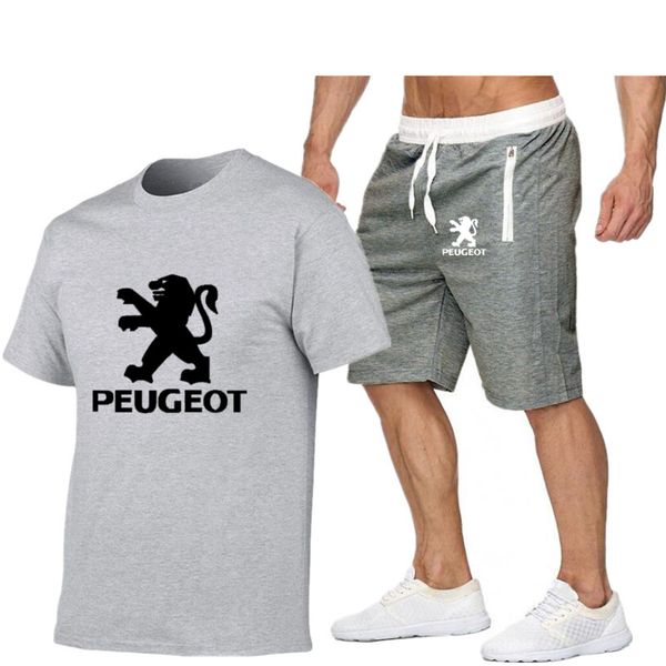 men's tracksuits 2021 summer sports suit short sleeve t-shirt + shorts fashion casual 2 pieces, Gray
men's tracksuits 2021 summer sports suit short sleeve t-shirt + shorts fashion casual 2 pieces, Gray