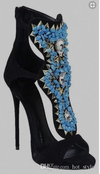 fashion banquet blue stone drilling rivets roman ladies high heel sandals colorblock rhinestone sequined gemstone hollow open toe shoes, Black
fashion banquet blue stone drilling rivets roman ladies high heel sandals colorblock rhinestone sequined gemstone hollow open toe shoes, Black