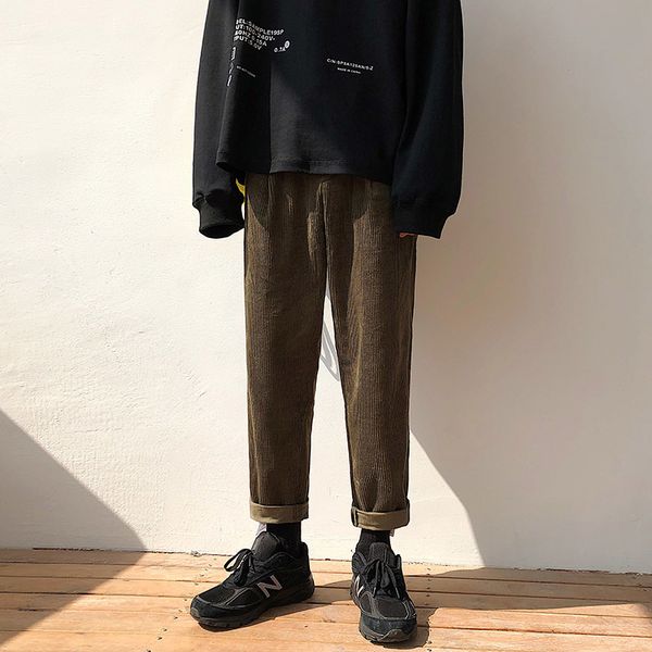 2020 summer and autumn new recommended men's corduroy fashion casual wild color trousers waist khaki / green m-2xl, Black
2020 summer and autumn new recommended men's corduroy fashion casual wild color trousers waist khaki / green m-2xl, Black
