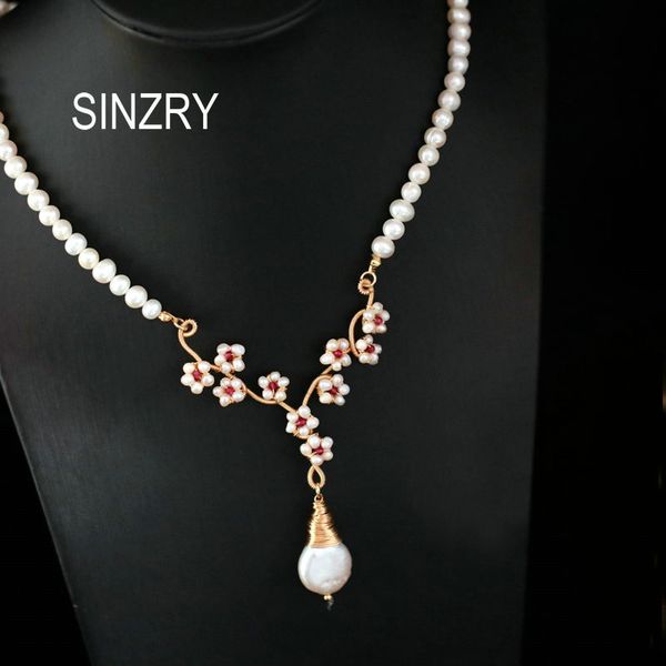 sinzry personality handmade natural freshwater pearl original vintage pendant necklace fashion party sweater jewelry, Silver
sinzry personality handmade natural freshwater pearl original vintage pendant necklace fashion party sweater jewelry, Silver