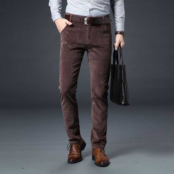 pants for men men's thick corduroy business straight casual trousers men's mid-rise slim casual pants, Black
pants for men men's thick corduroy business straight casual trousers men's mid-rise slim casual pants, Black